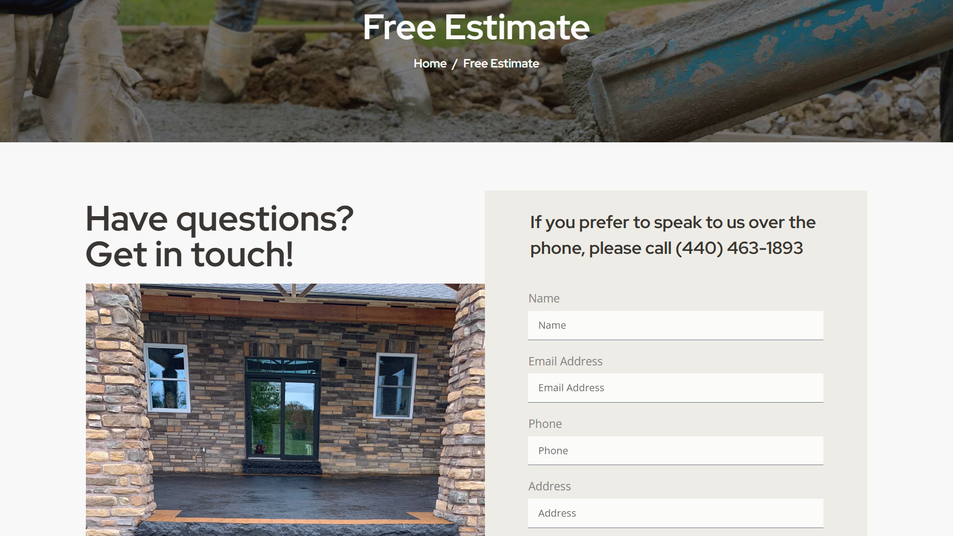 Hernandez Concrete Construction LLC Free estimate