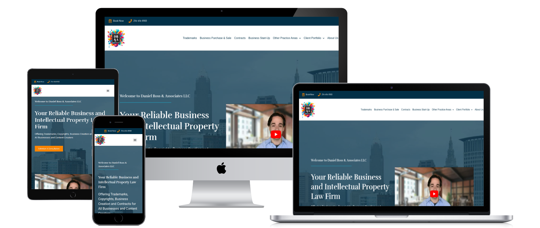 Daniel Ross Law Firm Mockup